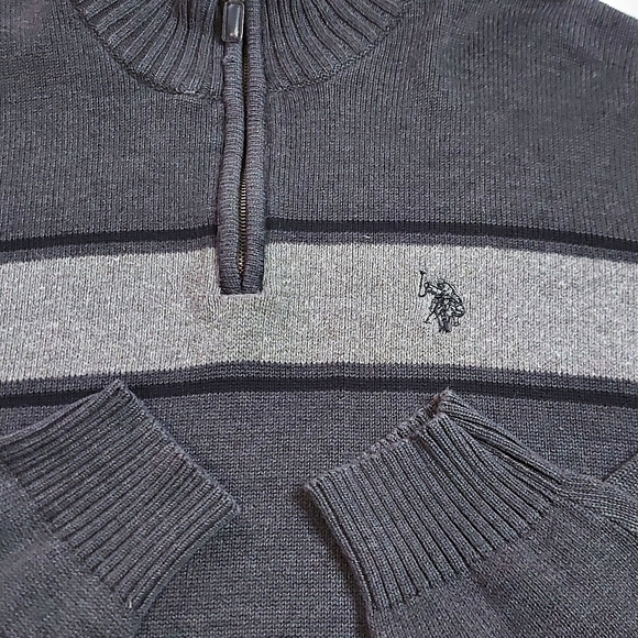 U.S Polo Assn. Vintage Knit 1/4 Zip Turtleneck - Picture 6 of 15
